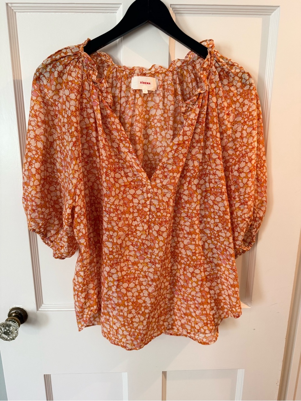XiRENA Jules Shirt in Orange blossom Sz L